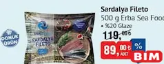 ERBA SEA FOOD SARDALYA FİLETO 500 G fiyat ve kampanya bilgisi